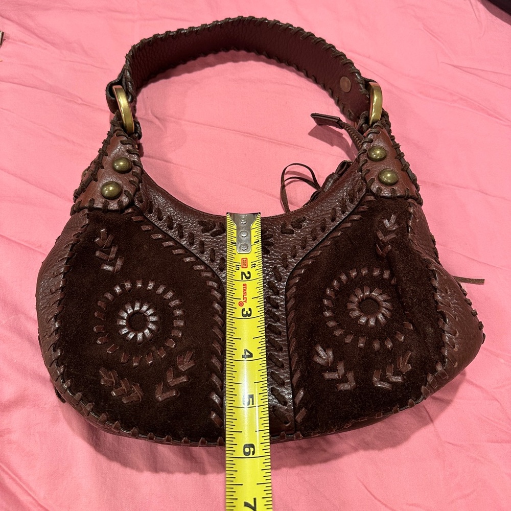 Isabella Fiore Brown Leather/suede purse - Picture 7 of 8